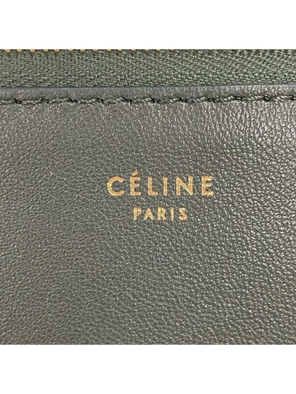 Celine Clutch Beige Bicolor Leather